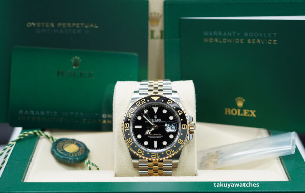 Rolex 126713GRNR GMT MASTER 2 GREY BLACK BEZEL JUBILEE BAND 2023 FULL SET - Image 2
