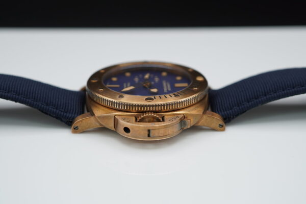 PANERAI PAM 671 LUMINOR 1950 SUBMERSIBLE BRONZO BLUE DIAL 47MM LIMITED EDITION FULL SET - Image 3