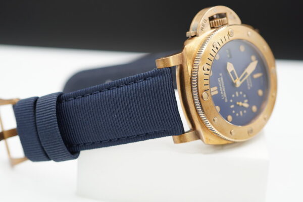 PANERAI PAM 671 LUMINOR 1950 SUBMERSIBLE BRONZO BLUE DIAL 47MM LIMITED EDITION FULL SET - Image 6
