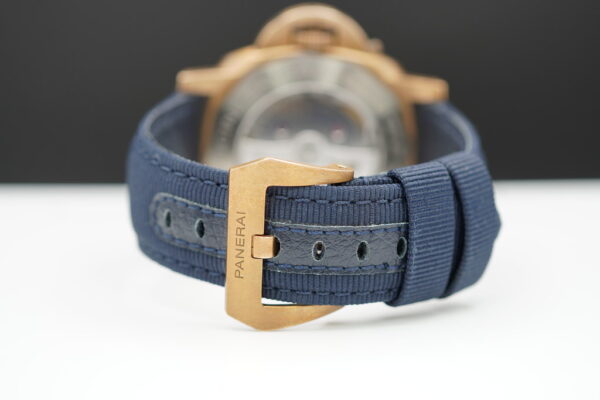 PANERAI PAM 671 LUMINOR 1950 SUBMERSIBLE BRONZO BLUE DIAL 47MM LIMITED EDITION FULL SET - Image 7