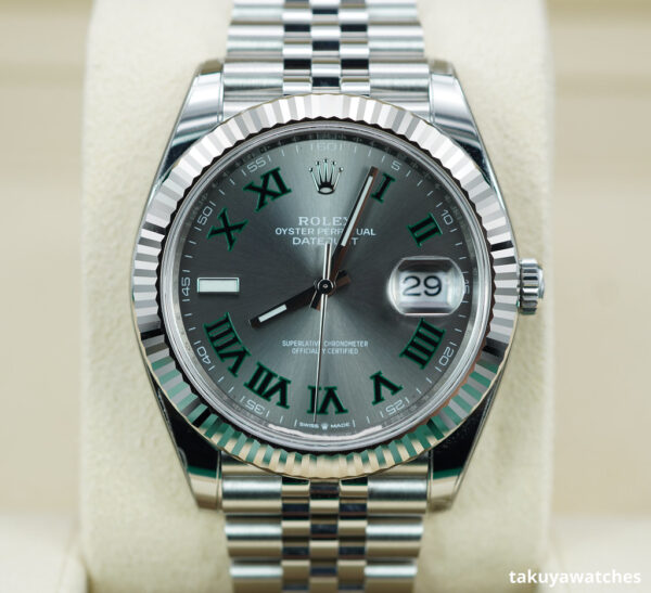 Rolex 126334 DATEJUST 41 FLUTED BEZEL WIMBLEDON JUBILEE 2021 WARRANTY FULL SET