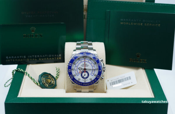 Rolex 116680 YACHTMASTER II STAINLESS STEEL 2022 WARRANTY FULL SET - Image 2