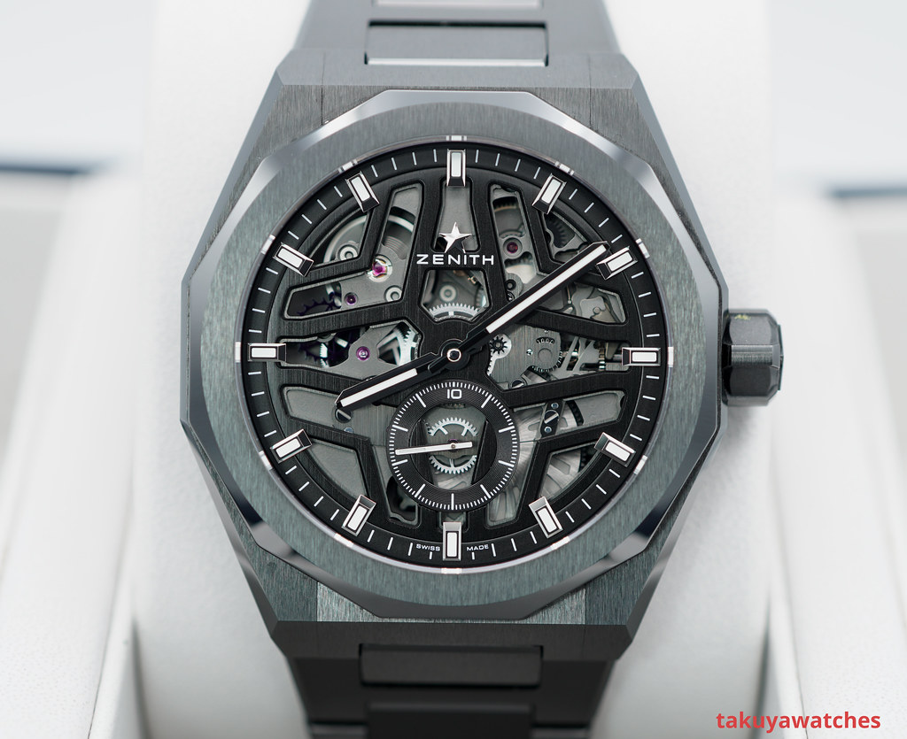 FS BNIB 2023 Zenith Defy Skyline CERAMIC SKELETON Black Dial