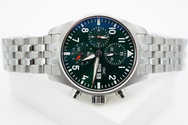 IWC IW388104 PILOT's WATCH CHRONOGRAPH 41 GREEN DIAL WARRANTY FULL SET - Image 9