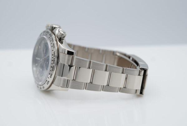 Rolex 116509 COSMOGRAPH DAYTONA WHITE GOLD SILVER DIAL 2018 BOX PAPER - Image 5