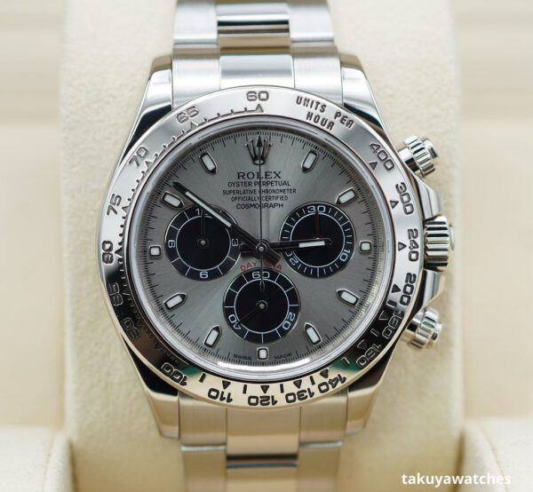 Rolex 116509 COSMOGRAPH DAYTONA WHITE GOLD SILVER DIAL 2018 BOX PAPER