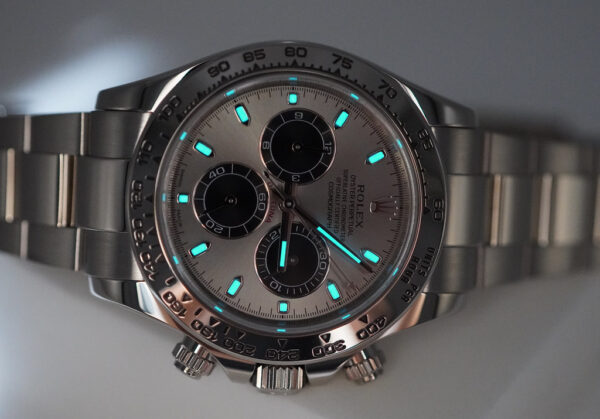 Rolex 116509 COSMOGRAPH DAYTONA WHITE GOLD SILVER DIAL 2018 BOX PAPER - Image 11