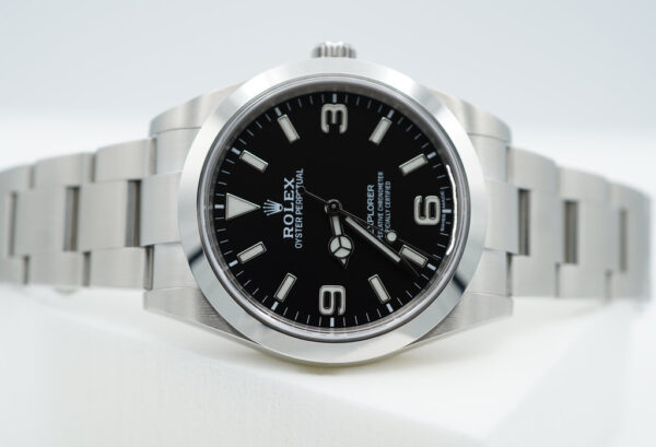 Rolex 214270 EXPLORER I FULL LUME DIAL 39MM 2020 WARRANTY COMPLETE SET - Image 10