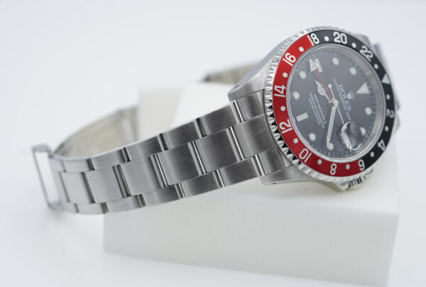 Rolex 16710 GMT MASTER II COKE SERIF FAT FONT BEZEL EXTRA PEPSI INSERT FULL SET - Image 5