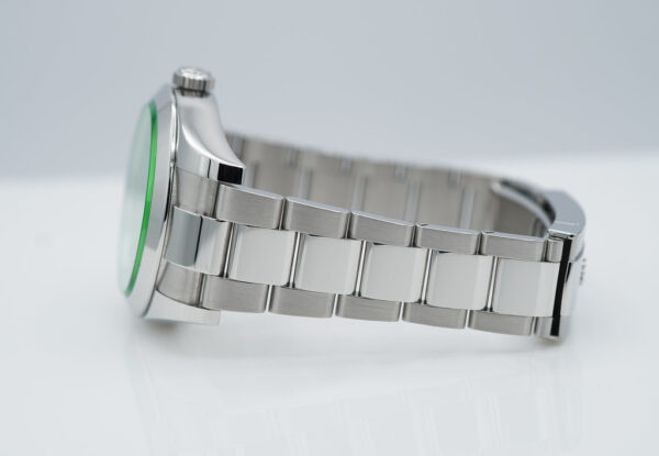 Rolex 116400GV MILGAUSS GREEN CRYSTAL Z BLUE DIAL 2022 WARRANTY SET - Image 5
