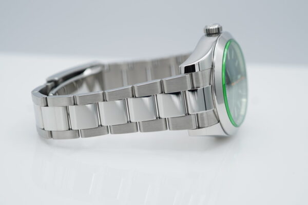 Rolex 116400GV MILGAUSS GREEN CRYSTAL Z BLUE DIAL 2022 WARRANTY SET - Image 6