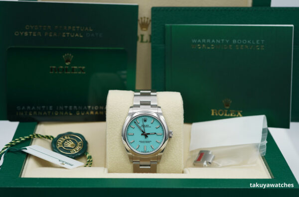 Rolex 277200 OYSTER PERPETUAL 31 TIFFANY TURQUOISE DIAL 2023 COMPLETE SET - Image 2