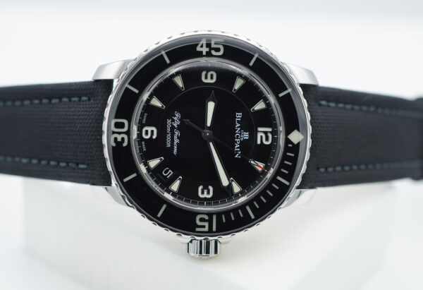 Blancpain FIFTY FATHOMS AUTOMATIC BLACK DIAL STAINLESS STEEL 45MM FULL SET - Image 9