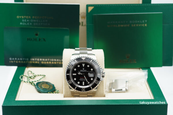 Rolex 126600 SEA-DWELLER 43MM CYCLOPS RED TEXT 2020 WARRANTY FULL SET - Image 2