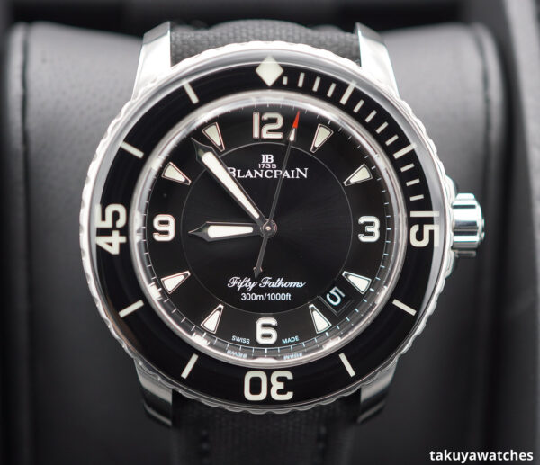 Blancpain FIFTY FATHOMS AUTOMATIC BLACK DIAL STAINLESS STEEL 45MM FULL SET