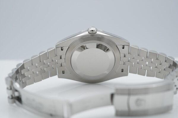 Rolex 126334 DATEJUST 41 FLUTED BEZEL MINT GREEN MOTIF DIAL JUBILEE BAND 2023 FULL SET - Image 8