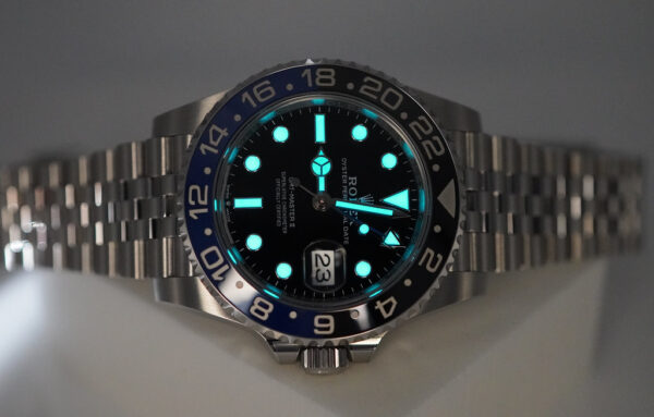 Rolex 126710BLNR GMT MASTER II BLACK BLUE BEZEL JUBILEE BAND 2022 FULL SET - Image 11
