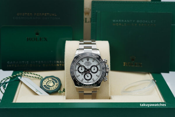 Rolex 116500LN COSMOGRAPH DAYTONA CERAMIC BEZEL WHITE DIAL 2021 COMPLETE SET - Image 2