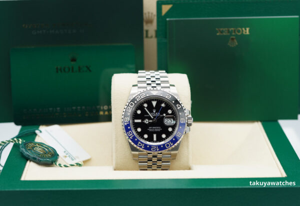 Rolex 126710BLNR GMT MASTER II BLACK BLUE BEZEL JUBILEE BAND 2022 FULL SET - Image 2