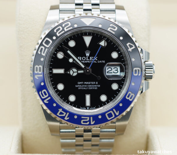 Rolex 126710BLNR GMT MASTER II BLACK BLUE BEZEL JUBILEE BAND 2022 FULL SET