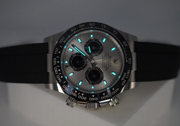 Rolex 116519LN DAYTONA 18K WHITE GOLD OYSTERFLEX STEEL DIAL 2022 COMPLETE SET - Image 11