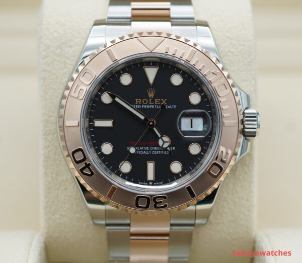 Rolex 126621 YACHTMASTER 18K ROSE GOLD STEEL BLACK DIAL 40MM 2022 FULL SET