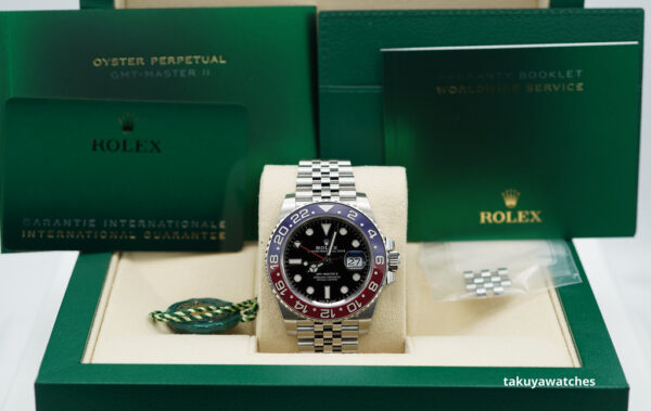 Rolex 126710BLRO PEPSI GMT MASTER II RED BLUE BEZEL JUBILEE 2021 FULL SET - Image 2