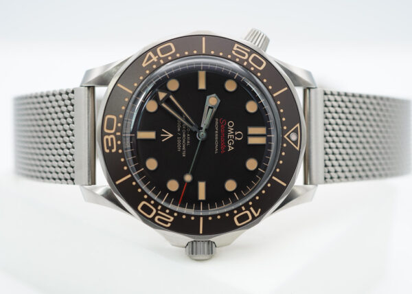 Omega SEAMASTER DIVER 300M 007 JAMES BOND NO TIME TO DIE TITANIUM MESH BRACELET FULL SET - Image 9