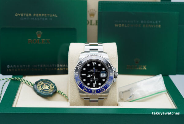 Rolex 126710BLNR GMT MASTER II BLACK BLUE BEZEL NEW MODEL OYSTER 2023 FULL SET - Image 2