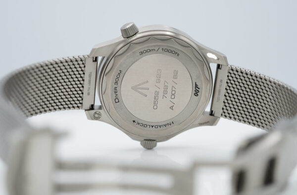Omega SEAMASTER DIVER 300M 007 JAMES BOND NO TIME TO DIE TITANIUM MESH BRACELET FULL SET - Image 8