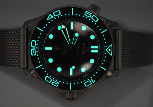 Omega SEAMASTER DIVER 300M 007 JAMES BOND NO TIME TO DIE TITANIUM MESH BRACELET FULL SET - Image 11