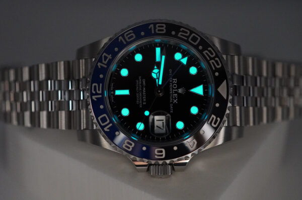 Rolex 126710BLNR GMT MASTER 2 BLACK BLUE BEZEL JUBILEE 2021 WARRANTY FULL SET - Image 11