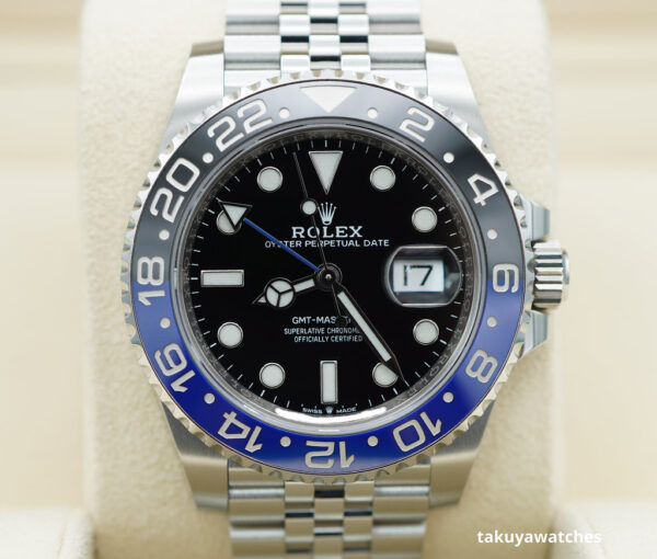 Rolex 126710BLNR GMT MASTER 2 BLACK BLUE BEZEL JUBILEE 2021 WARRANTY FULL SET