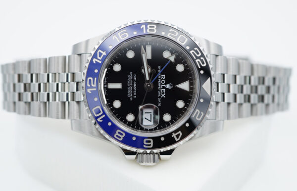 Rolex 126710BLNR GMT MASTER 2 BLACK BLUE BEZEL JUBILEE 2021 WARRANTY FULL SET - Image 9