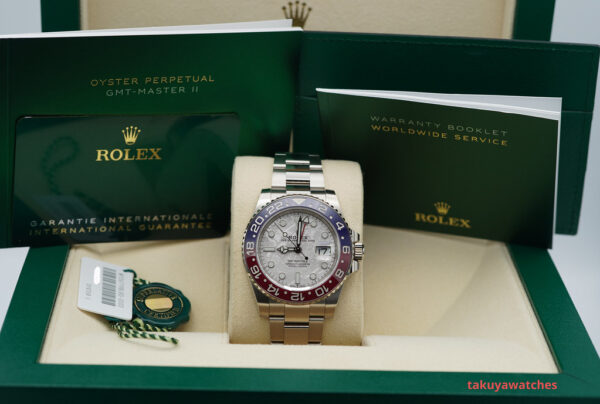 Rolex 126719BLRO GMT MASTER II WHITE GOLD PEPSI METEORITE DIAL 2021 FULL SET - Image 2