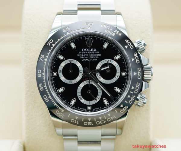 Rolex 116500LN COSMOGRAPH DAYTONA CERAMIC BLACK DIAL 2022 WARRANTY FULL SET