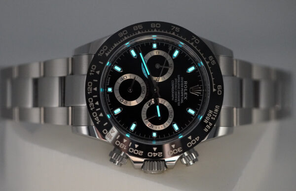 Rolex 116500LN COSMOGRAPH DAYTONA CERAMIC BLACK DIAL 2022 WARRANTY FULL SET - Image 11