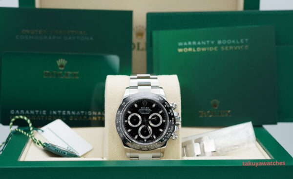 Rolex 116500LN COSMOGRAPH DAYTONA CERAMIC BLACK DIAL 2022 WARRANTY FULL SET - Image 2