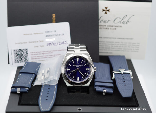Vacheron CONSTANTIN OVERSEAS 4500V STAINLESS STEEL BLUE DIAL 2022 FULL SET - Image 2