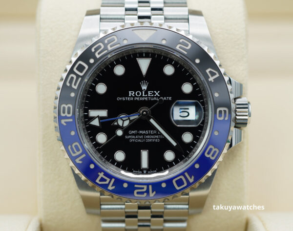 Rolex 126710BLNR GMT MASTER II BLACK BLUE BEZEL JUBILEE BAND WARRANTY FULL SET