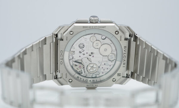 Bvlgari OCTO FINISSIMO CHRONOGRAPH GMT BLUE DIAL STAINLESS STEEL 2021 FULL SET - Image 8