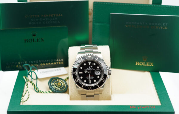 Rolex 126600 SEA-DWELLER 43MM CYCLOPS RED TEXT 2022 WARRANTY FULL SET - Image 2