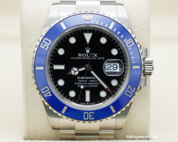 Rolex 126619LB SUBMARINER 41 18K WHITE GOLD BLUE BEZEL 2023 WARRANTY FULL SET