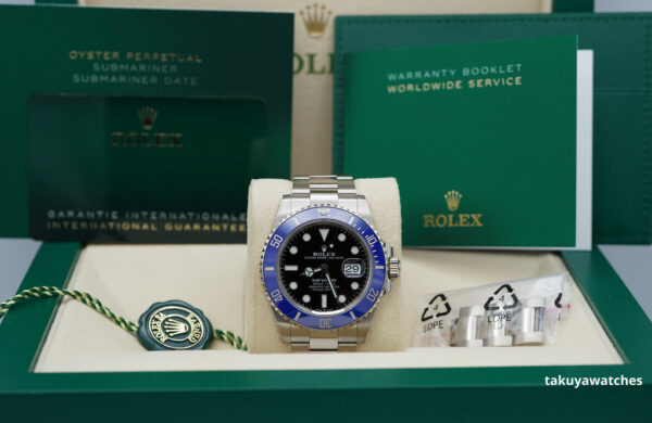 Rolex 126619LB SUBMARINER 41 18K WHITE GOLD BLUE BEZEL 2023 WARRANTY FULL SET - Image 2