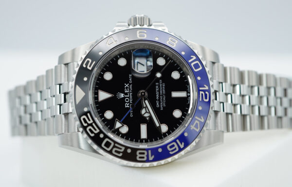 BRAND NEW Rolex 126710BLNR GMT MASTER II BLACK BLUE BEZEL JUBILEE BAND 2023 FULL SET - Image 10