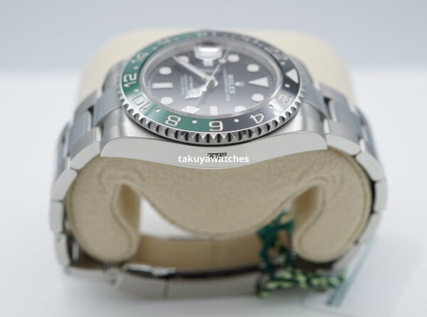 BRAND NEW Rolex 126720VTNR GMT MASTER 2 LEFTY SPRITE GREEN BLACK BEZEL 2023 FULL SET - Image 4