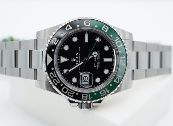 BRAND NEW Rolex 126720VTNR GMT MASTER 2 LEFTY SPRITE GREEN BLACK BEZEL 2023 FULL SET - Image 9