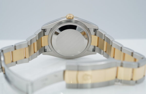 Rolex 126233 DATEJUST 36 YELLOW GOLD STEEL CHAMPAGNE DIAL OYSTER BAND 2023 FULL SET - Image 8