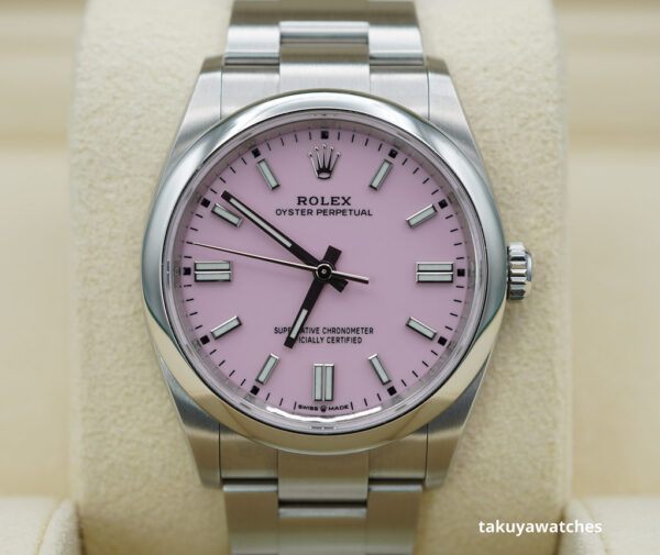 Rolex 126000 OYSTER PERPETUAL 36 CANDY PINK DIAL 2023 COMPLETE SET