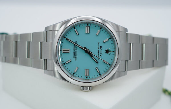 BRAND NEW Rolex 126000 OYSTER PERPETUAL 36 TURQUOISE BLUE DIAL 2023 COMPLETE SET - Image 9